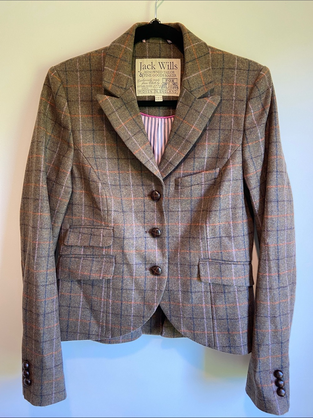 Jack Wills Classic Tweed Riding Blazer